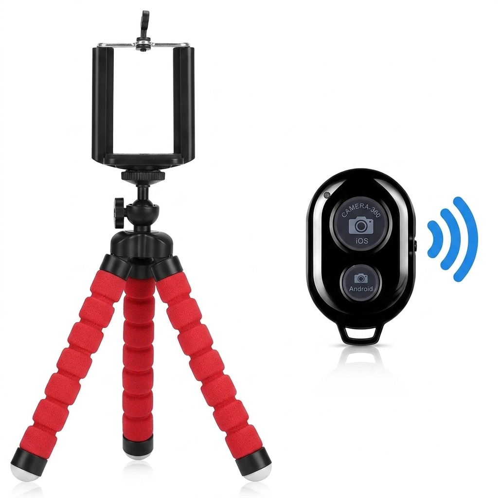 Octopus Tripod Selfie Live Phone Holder