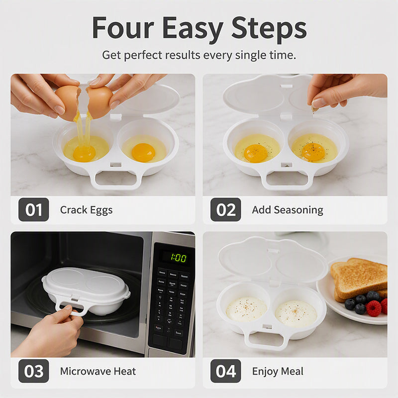 BOGO FREE – 2-Egg Microwave Poacher-1