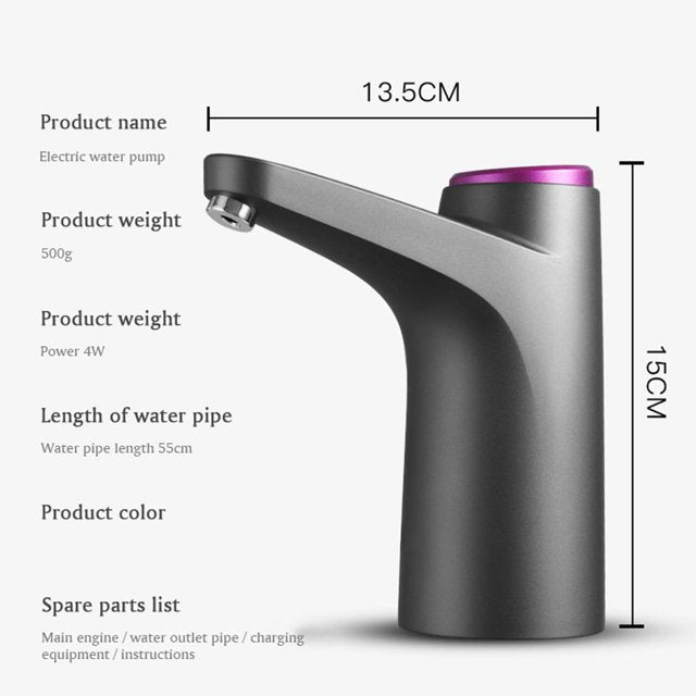 🔥 Limited-Time 50% OFF: Smart Rechargeable Water Pump – 600ml Auto-Stop, Continuous Flow & Long Battery Life-1