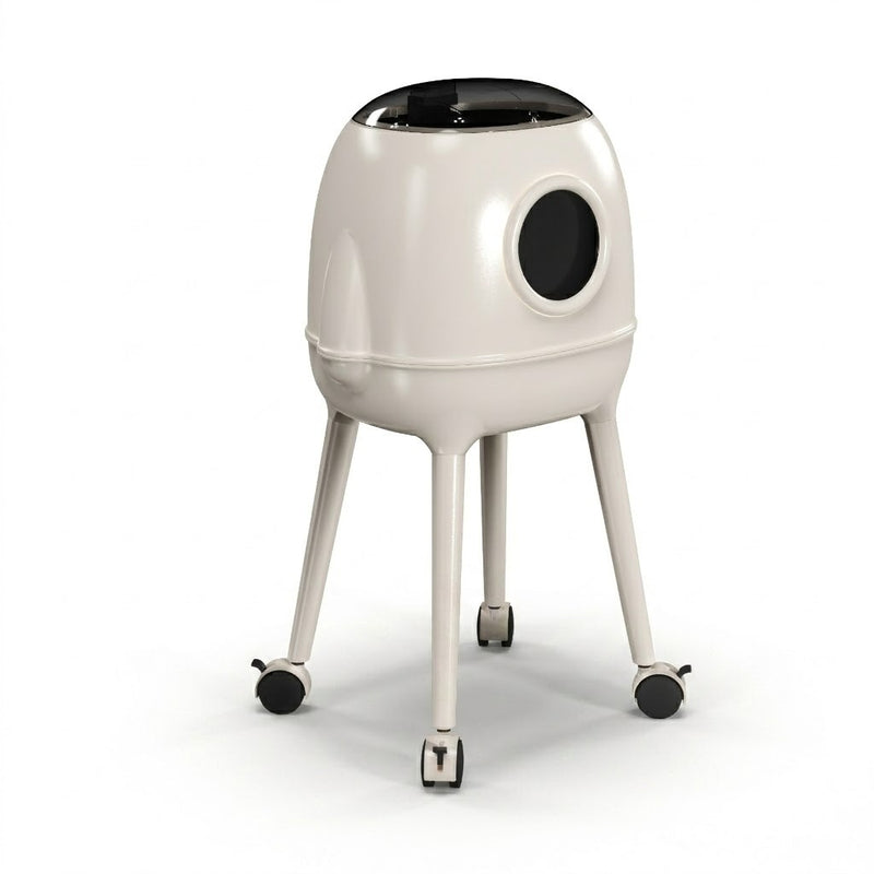 Futuristic Rocket-Inspired Trash Can Set