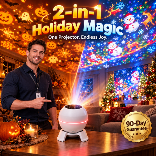 ✨Holiday Magic Projector – Light Up Halloween & Christmas