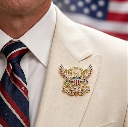 Premium 1776-2026 US 250th Anniversary Commemorative Brooch Pin