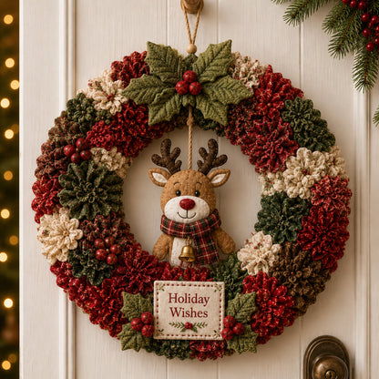 🔥 50% OFF Today – Easy 3D Christmas Wreath DIY Kit