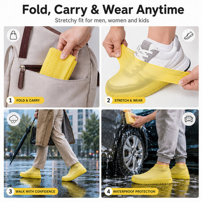 Pro-Grade Wear-Resistant Waterproof Shoe Covers (Reinforced Silicone)-1