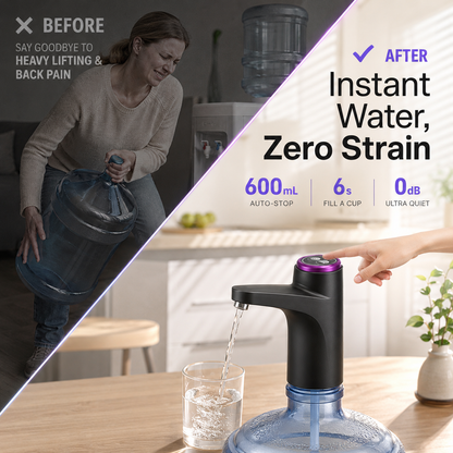 🔥 Limited-Time 50% OFF: Smart Rechargeable Water Pump – 600ml Auto-Stop, Continuous Flow & Long Battery Life-1