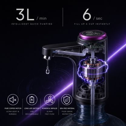 🔥 Limited-Time 50% OFF: Smart Rechargeable Water Pump – 600ml Auto-Stop, Continuous Flow & Long Battery Life-1