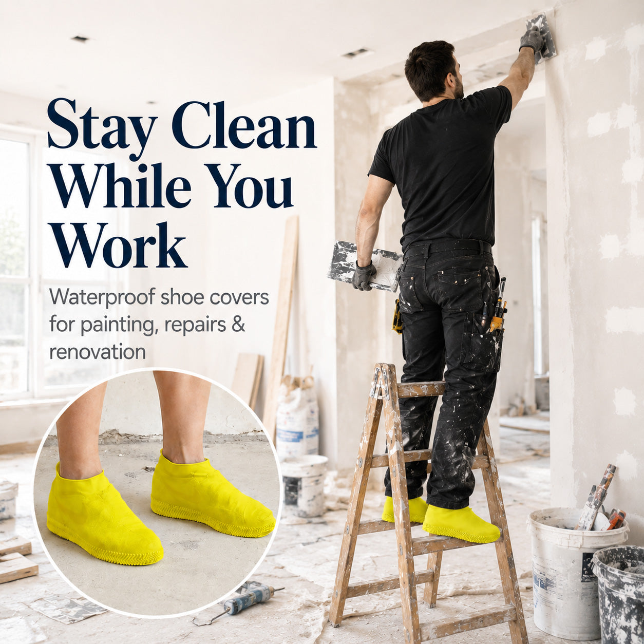 Pro-Grade Wear-Resistant Waterproof Shoe Covers (Reinforced Silicone)-1