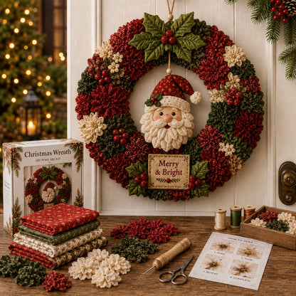 🔥 50% OFF Today – Easy 3D Christmas Wreath DIY Kit