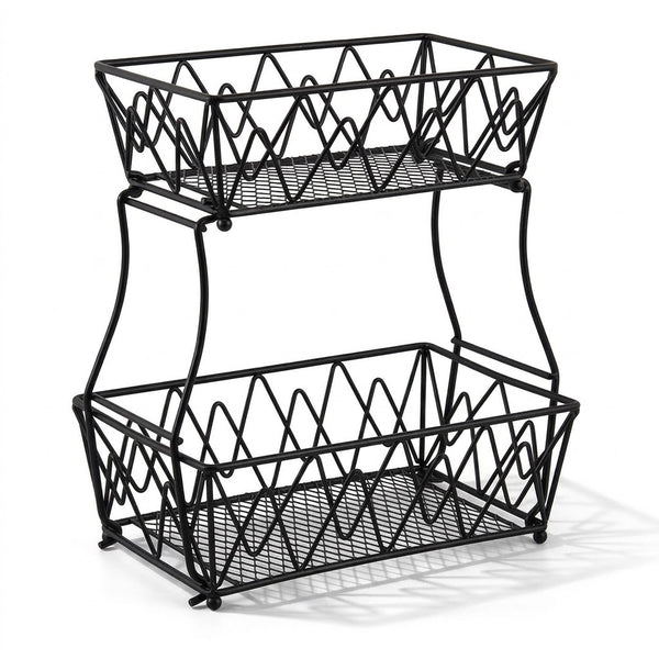 Modern Dual-Tier Multi-Purpose Storage Rack