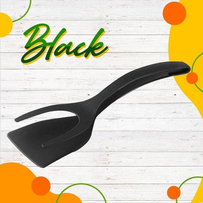 🔥🔥🔥50% OFF -Silicone 2-in-1 Grip and Flip Kitchen Tongs – Heat Resistant & Scratch Free