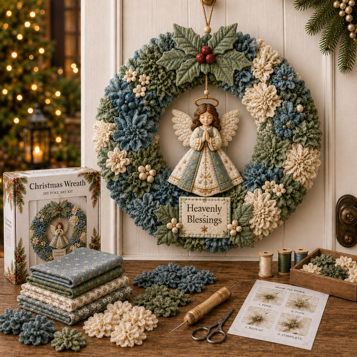 🔥 50% OFF Today – Easy 3D Christmas Wreath DIY Kit