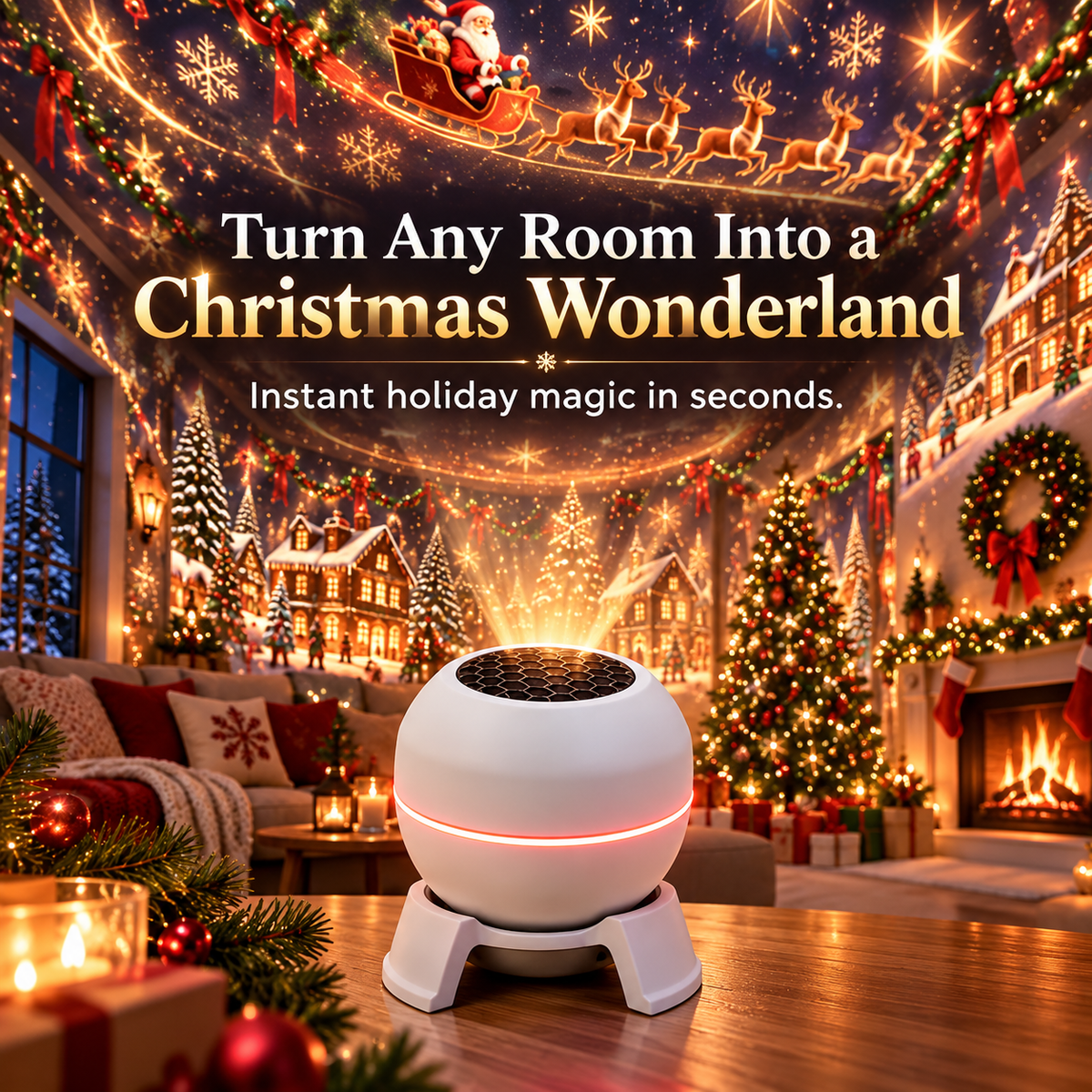 ✨Holiday Magic Projector – Light Up Halloween & Christmas