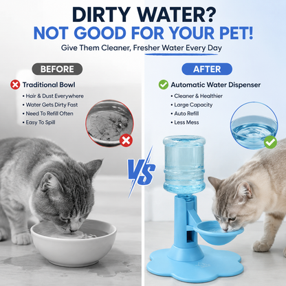 💗50% OFF — Elevated Automatic Pet Waterer for Cats & Small Dogs