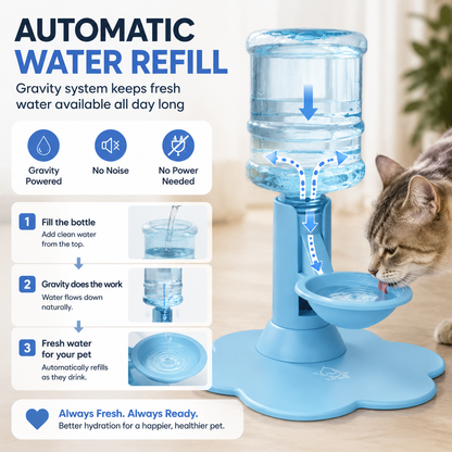 💗50% OFF — Elevated Automatic Pet Waterer for Cats & Small Dogs