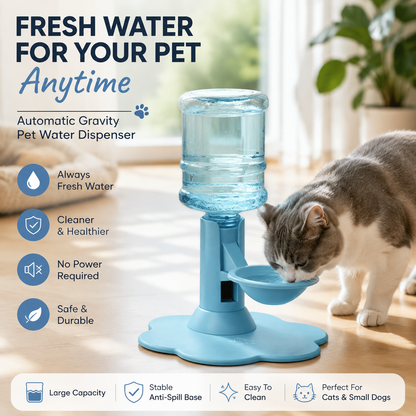 💗50% OFF — Elevated Automatic Pet Waterer for Cats & Small Dogs