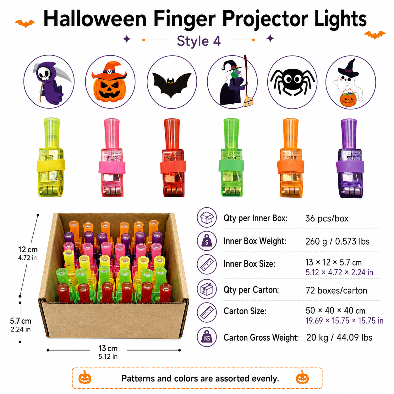 🎃 Halloween Projection Finger Lights – Spooky Fun for Parties & Trick-or-Treating