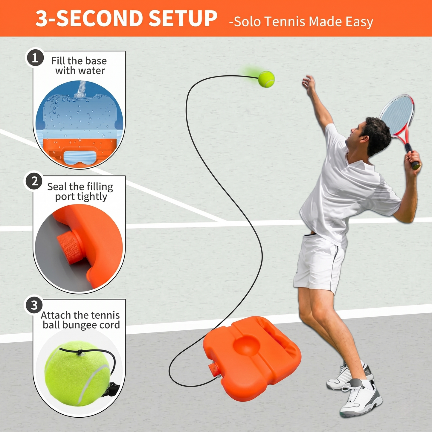 Tennis Single-Player Training Kit