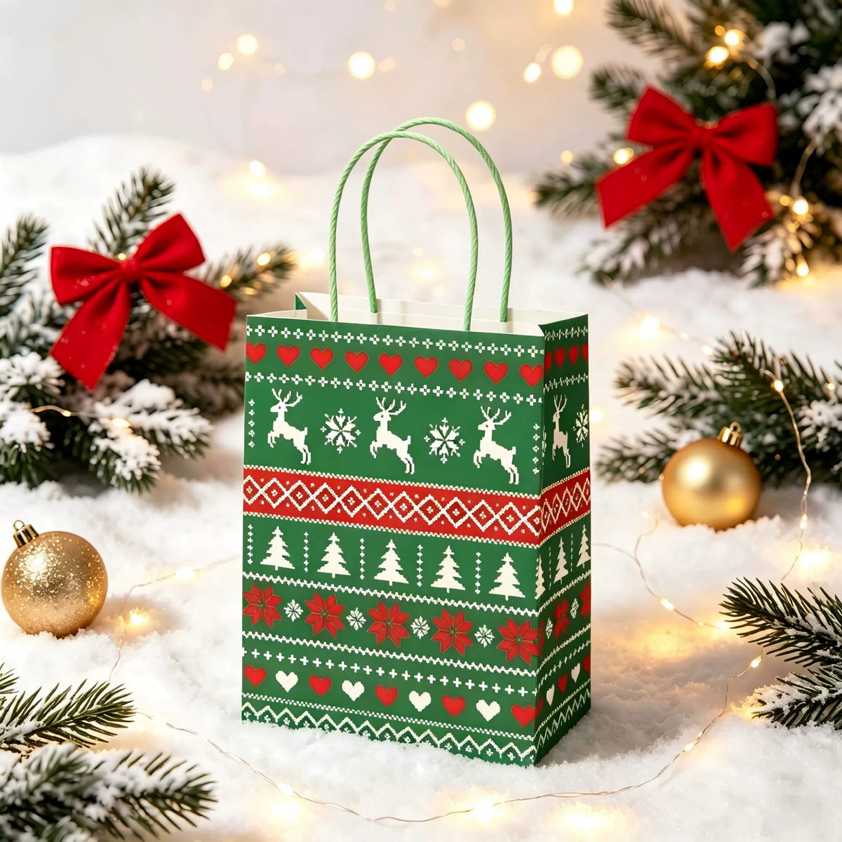 Christmas Gift Bag with Handles 🎁