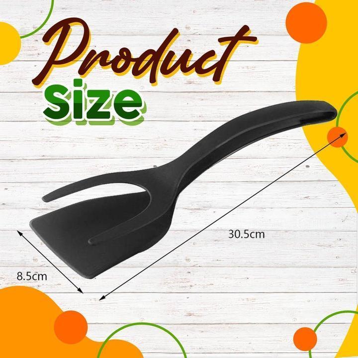 🔥🔥🔥50% OFF -Silicone 2-in-1 Grip and Flip Kitchen Tongs – Heat Resistant & Scratch Free