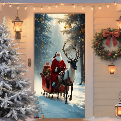 🎅 Christmas Door Cover Collection – Festive Full-Door Holiday Decor