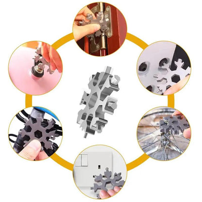18-In-1 Multi-Functional Snowflake Wrench