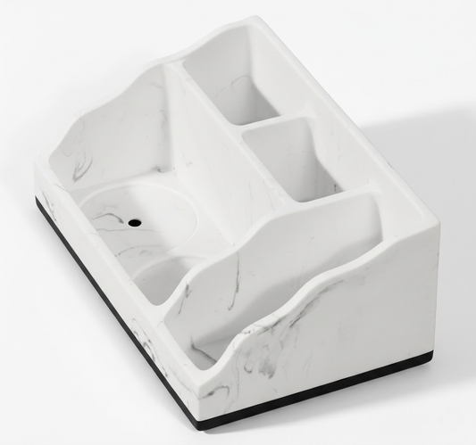 Modern Resin Bathroom Organizer Set