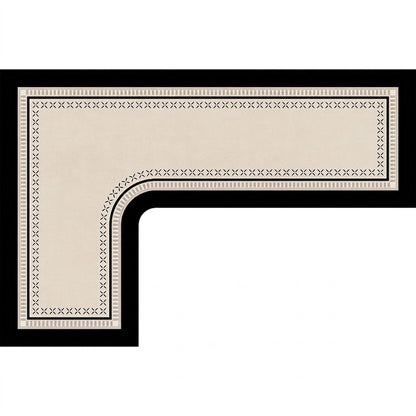 Modern L-Shaped Diatomite Kitchen Mat
