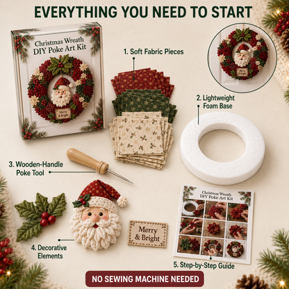 🔥 50% OFF Today – Easy 3D Christmas Wreath DIY Kit