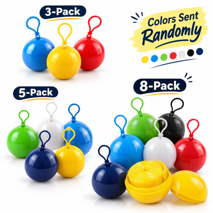 🎁Buy 1, Get 2 FREE – Always-Ready Portable Rain Poncho | Compact, Reusable & Clip-On