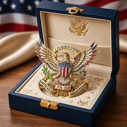 Premium 1776-2026 US 250th Anniversary Commemorative Brooch Pin